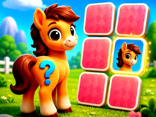 Cute Pony Memory Quest game preview